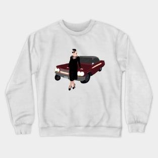 Tiffany Valentine and car Crewneck Sweatshirt